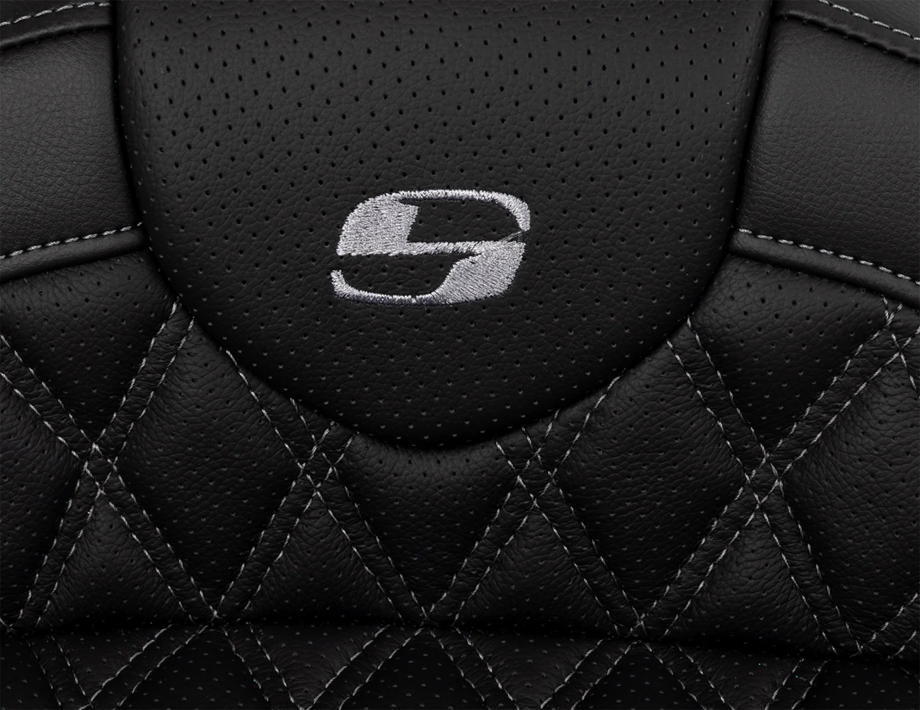 SADDLEMEN Roadsofa* Seat - with Backrest - Dark Gray Stitch - FL '08-'23 808-07B-182B2 - Image 3