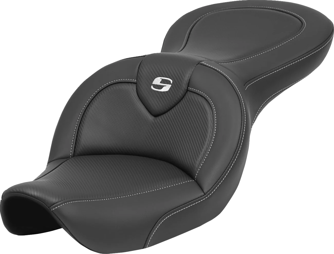 SADDLEMEN Roadsofa* Seat - without Backrest - Carbon Fiber - FXDWG '96-'23 896-05-185