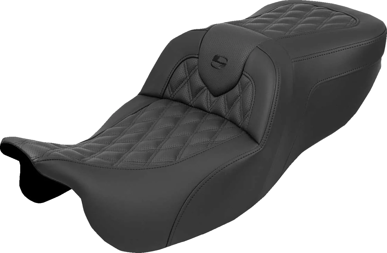 SADDLEMEN Roadsofa* Seat - without Backrest - Lattice Stitch - FLRT/FLTRT '15-'25 815-07-182