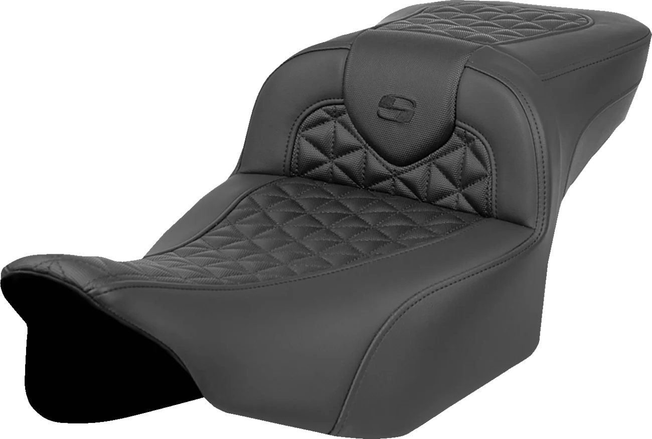 SADDLEMEN RoadSofa™ Tri Gripper Seat - Extended Reach - w/o Backrest - FLH/FLT '23-'24 823-07-21100