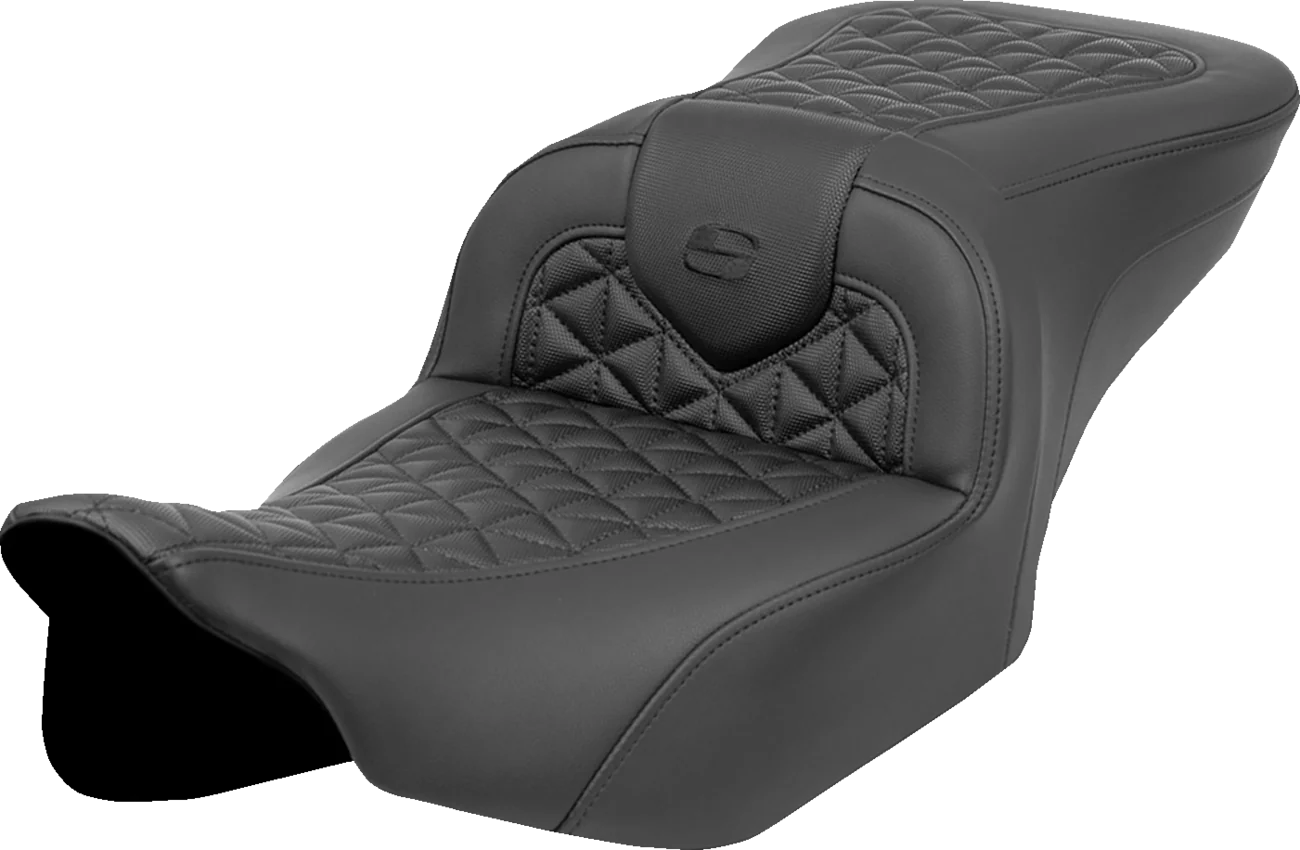 SADDLEMEN RoadSofa* Tri Gripper Seat - Standard Reach - No Backrest - FLH/FLT '23-'24 823-07-21000