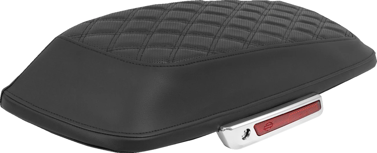 SADDLEMEN Saddlebag Lid Covers - Lattice - Black Stitch - FLH/FLT '14-'25 L870-14-18400