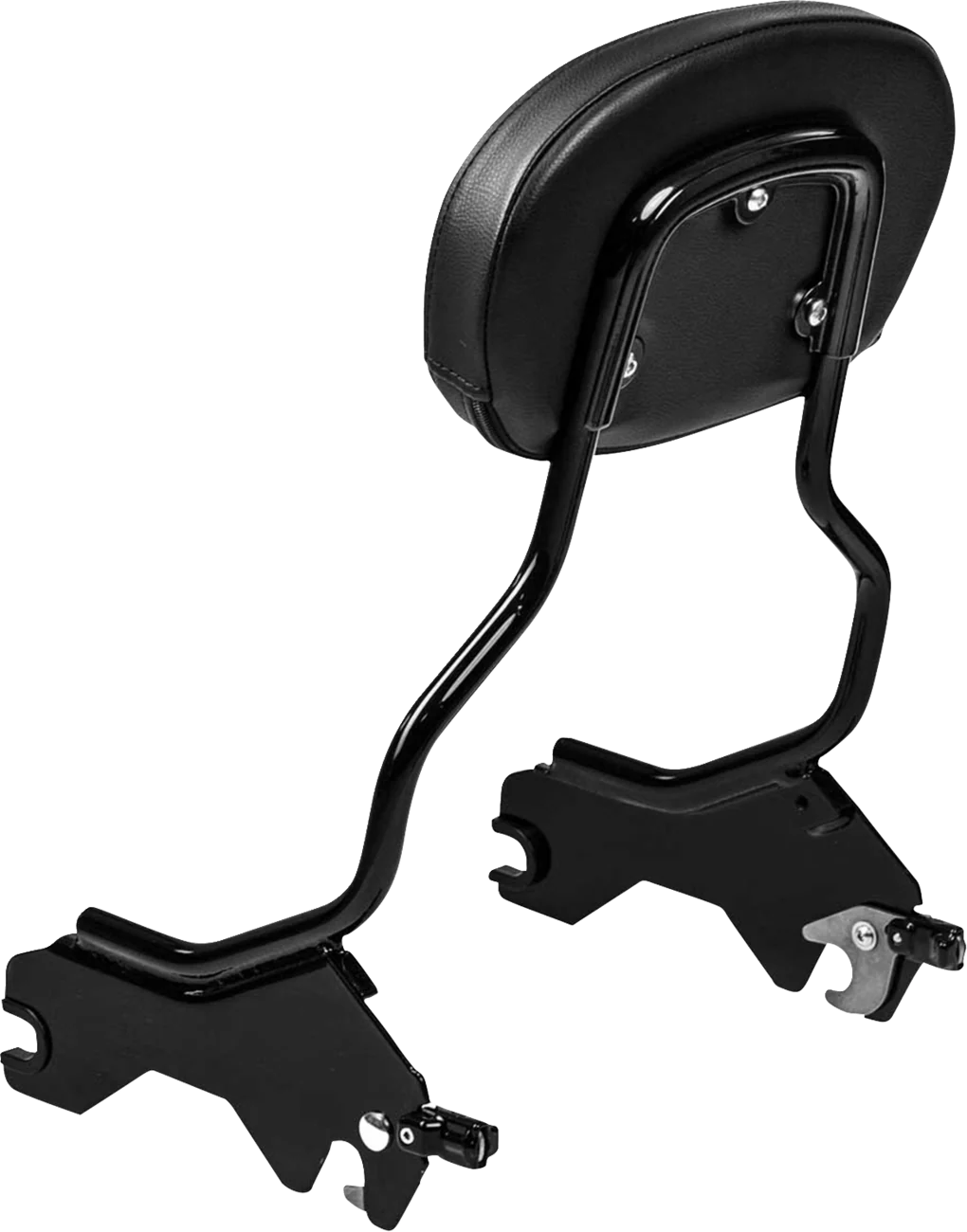 SADDLEMEN Sissy Bar Pad Bracket - Black 15725B - Image 4