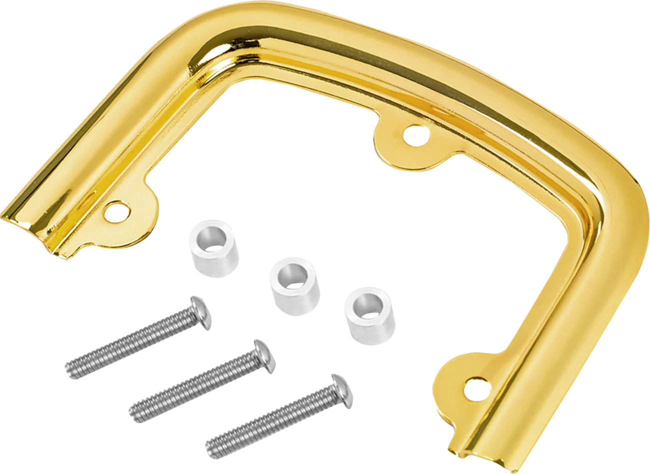 SADDLEMEN Sissy Bar Pad Bracket - Gold 15725GO