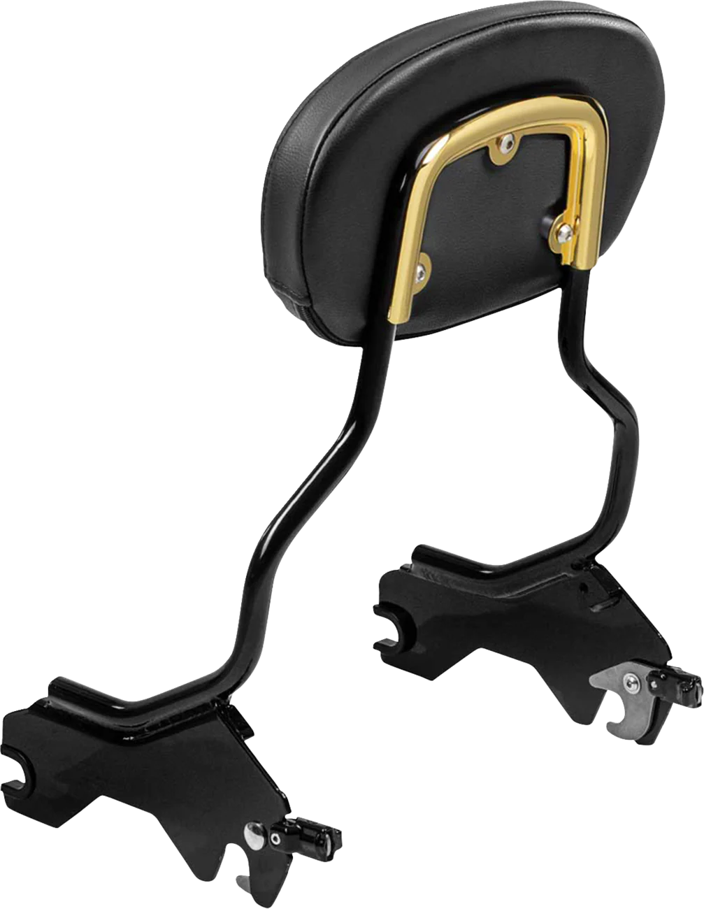 SADDLEMEN Sissy Bar Pad Bracket - Gold 15725GO - Image 3