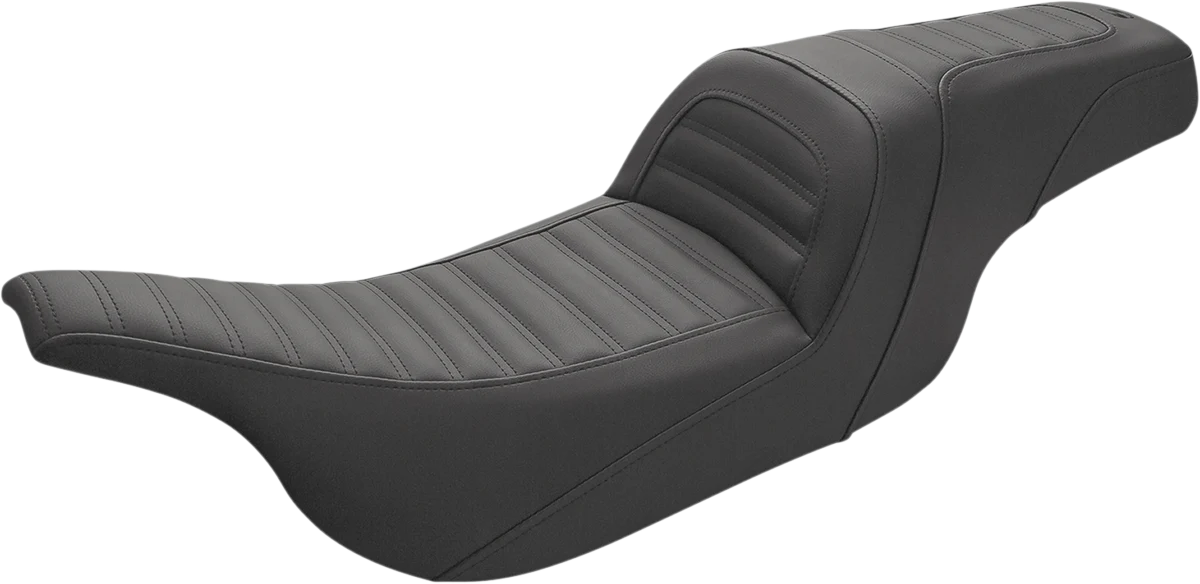 SADDLEMEN Slim Roll & Pleat Seat - Black 897-07-161