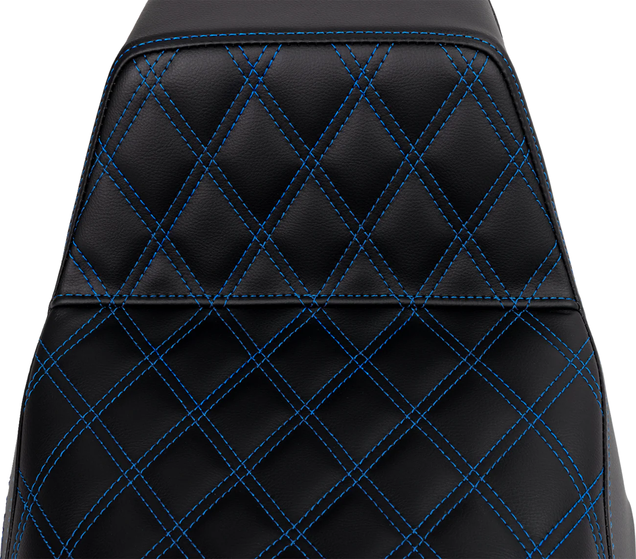 SADDLEMEN Step-Up Seat - Front Lattice Stitch - Blue Stitch - FLH/FLT '08-'23 A808-07B-172BLU - Image 3