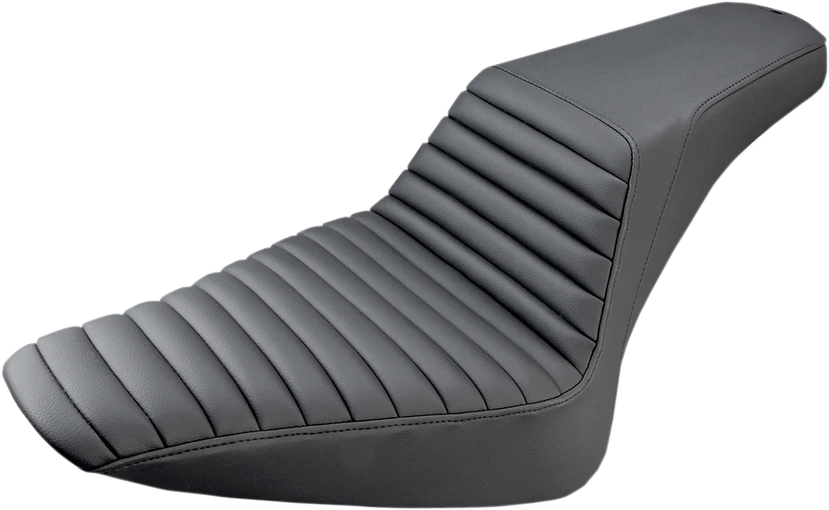 SADDLEMEN Step-Up Seat - Front Tuck-n-Roll - Black - Part No. 812-26-171