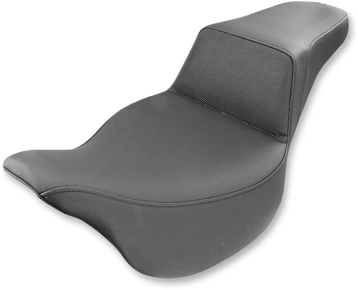 SADDLEMEN Step-Up Seat - Gripper - Black - FL '08-'24 808-07B-174