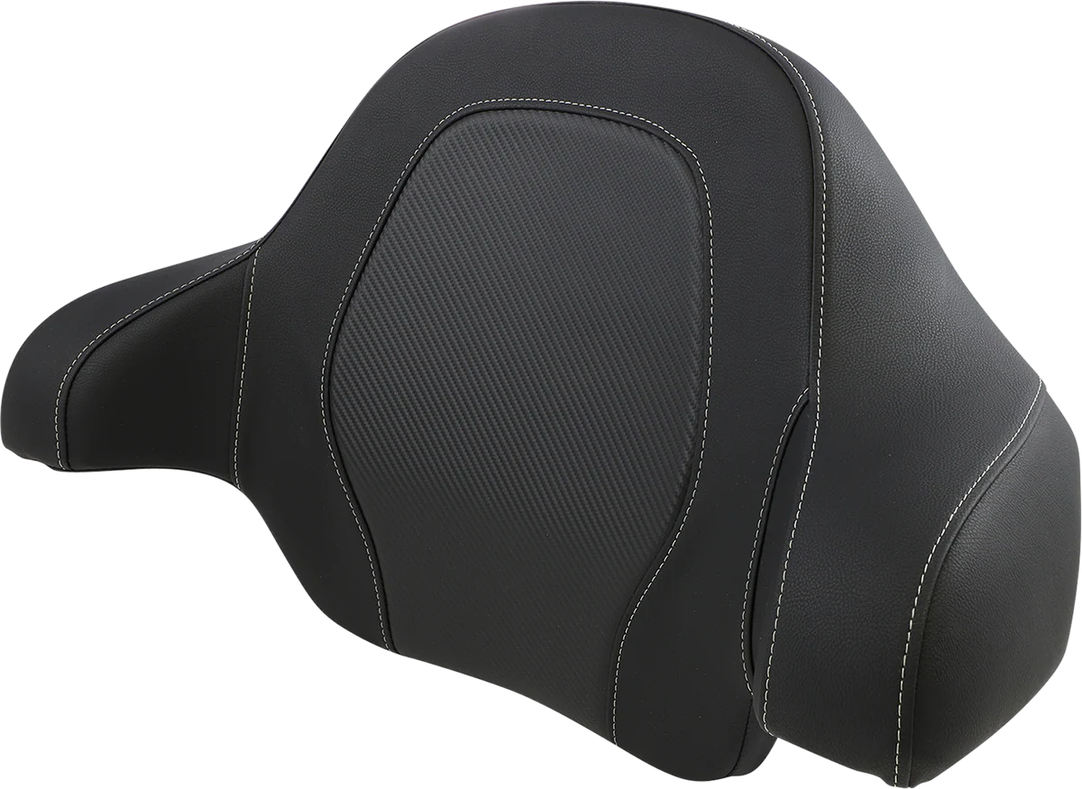 SADDLEMEN Tour-Pak® Backrest Pad - RoadSofa - Black - Carbon Fiber - FL '14-'23 814-07-TPACK-CF
