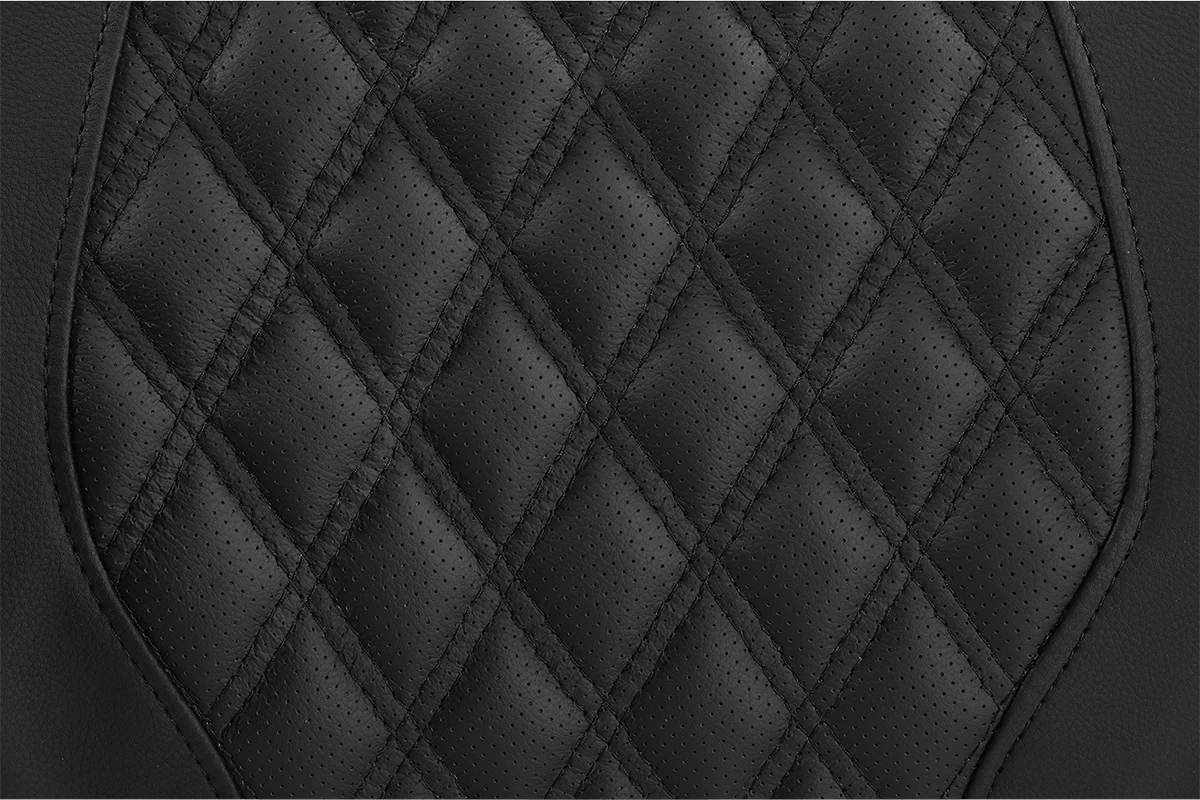 SADDLEMEN Tour-Pak® Backrest Pad - RoadSofa™ - Lattice Stitched Seat - Black - FL '14-'23 814-07-15000