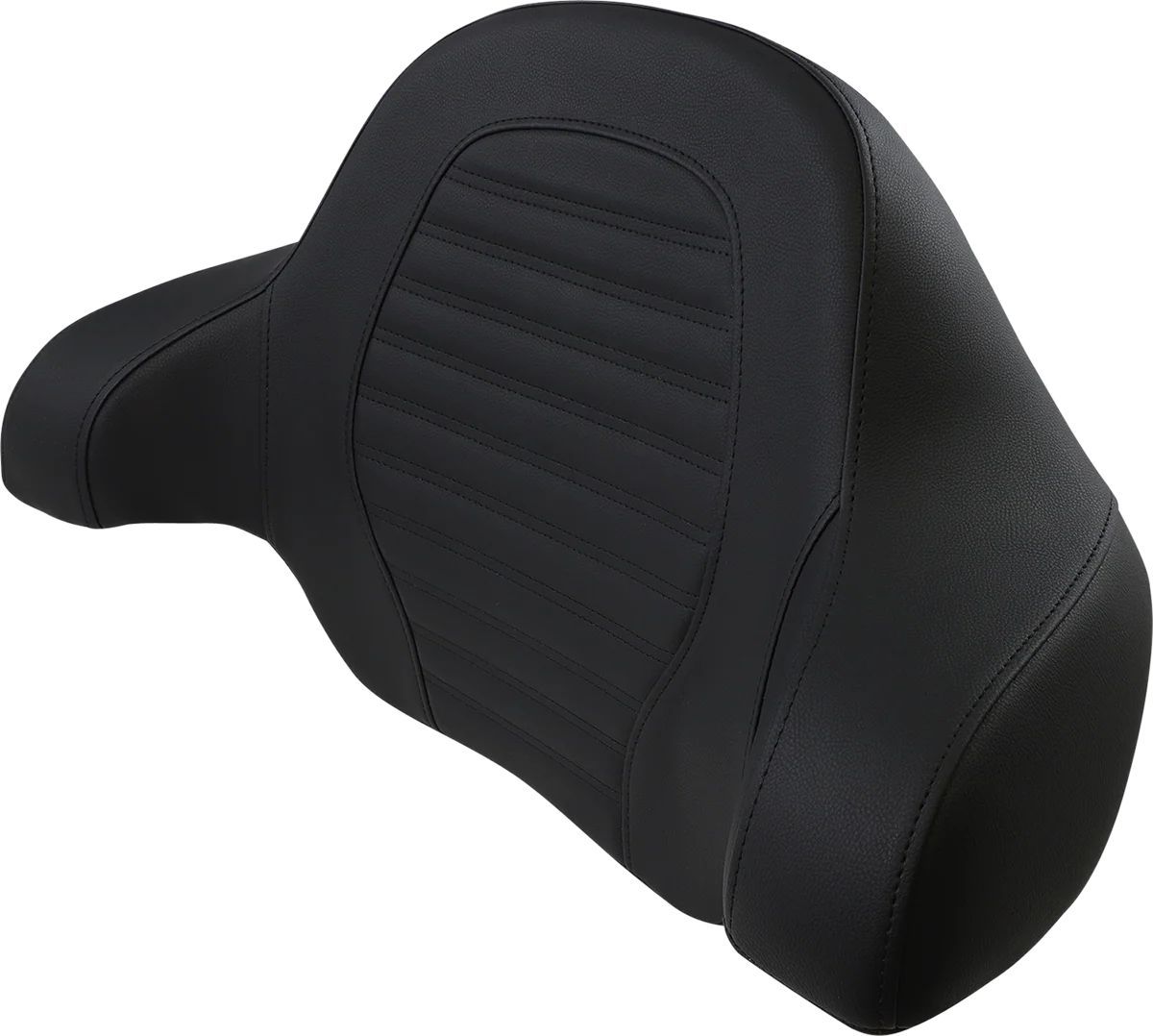 SADDLEMEN Tour-Pak® Backrest Pad - Slim - Roll & Pleat - Black - FL '14-'23 814-07-TPACK-RP