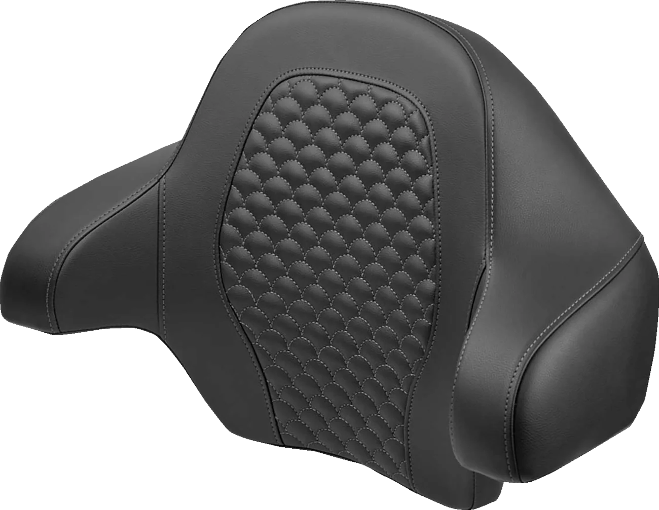 SADDLEMEN Tour Pak - Dragon Scale - Gray Stitch - FLH/FLT '14-'24 814-07-15502