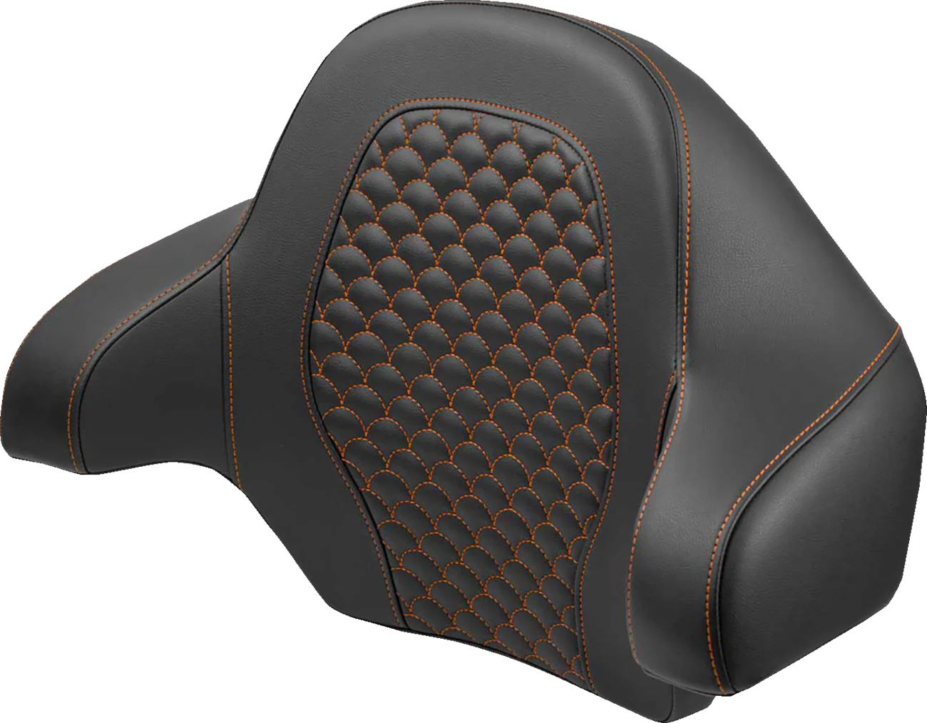 SADDLEMEN Tour Pak - Dragon Scale - Orange Stitch - FLH/FLT '14-'24 814-07-15503