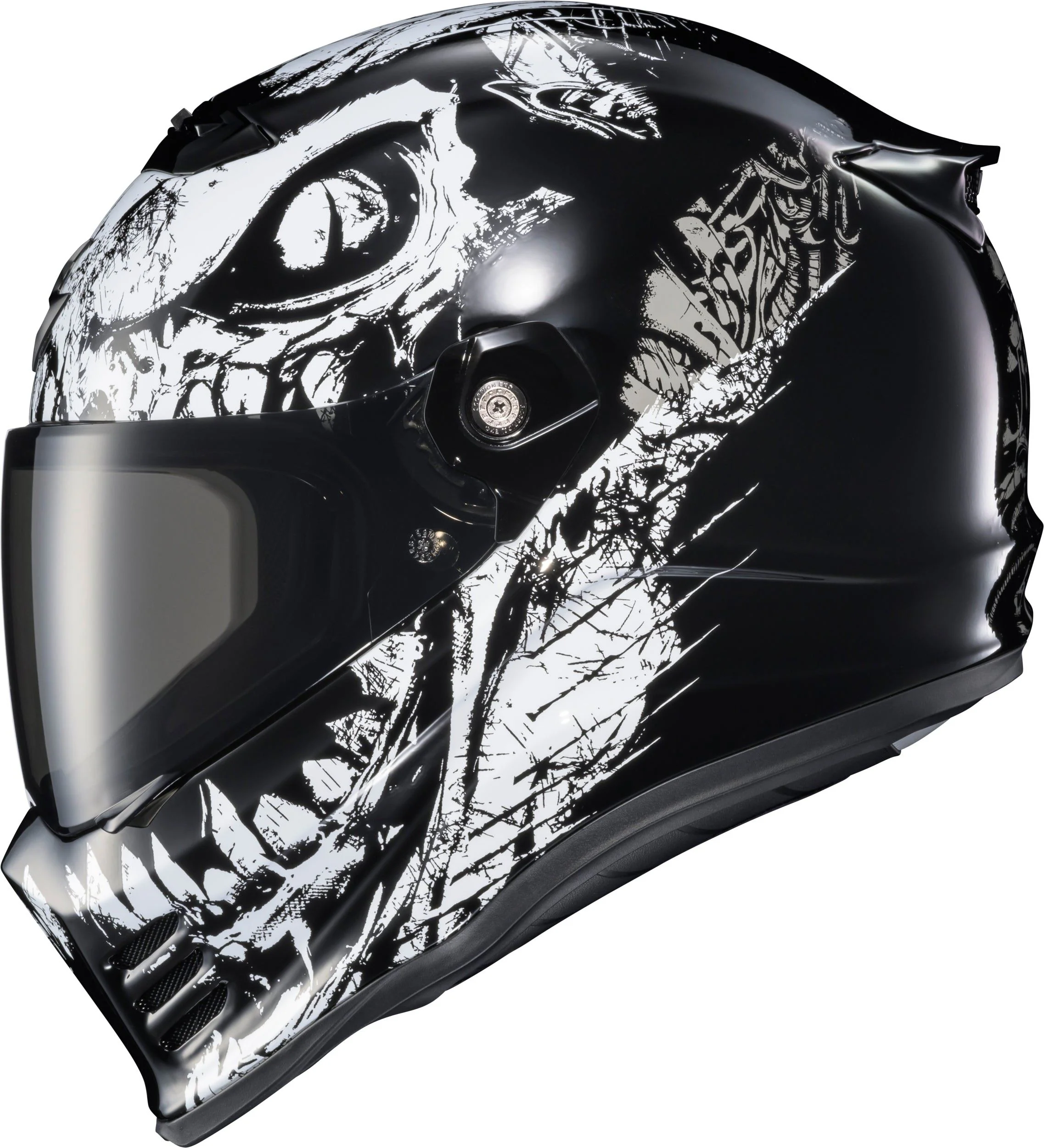 Scorpion Covert Fx Full Face Helmet Caiman Gloss Black - Image 5