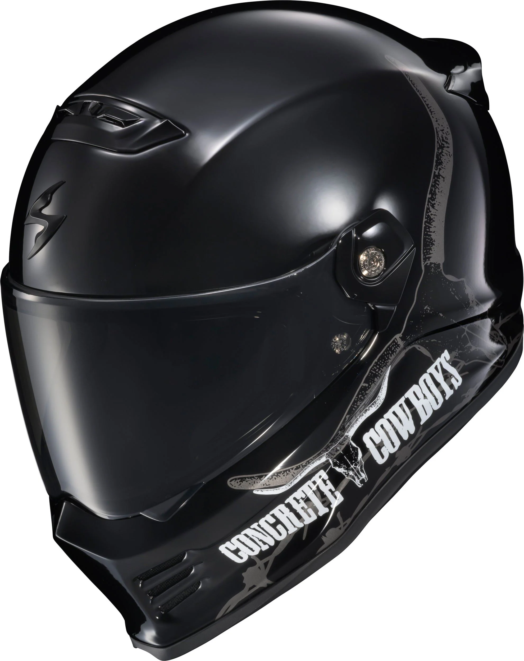 Scorpion Covert FX Full Face Helmet Concrete Cowboys Gloss Blk