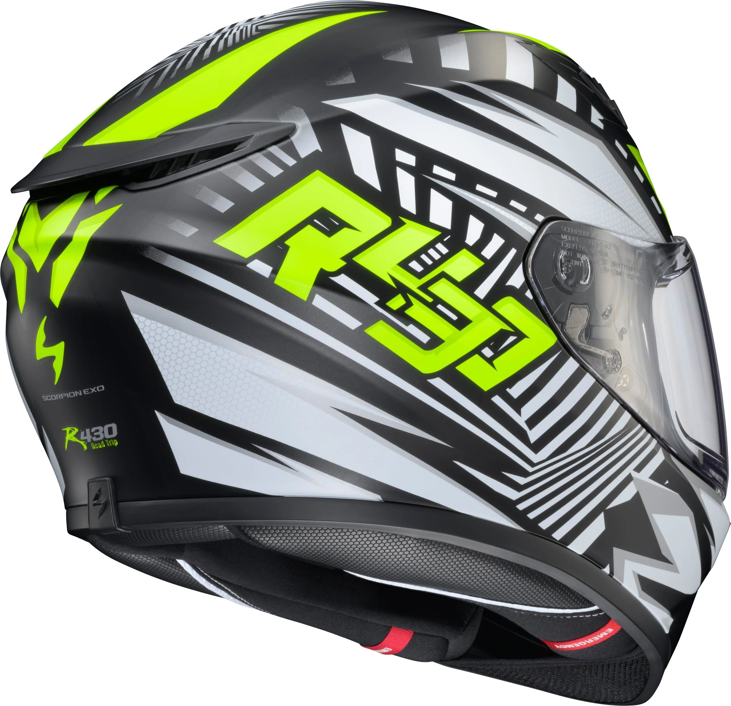 Scorpion Exo R430 Full Face Helmet Head Trip - Image 7