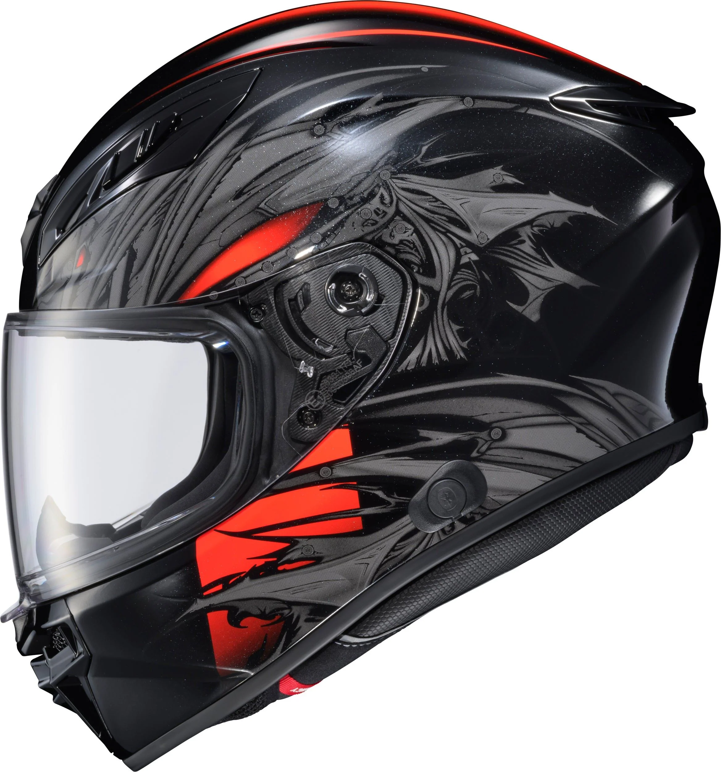 Scorpion Exo R430 Full Face Helmet Wyvern Blk/Red - Image 4
