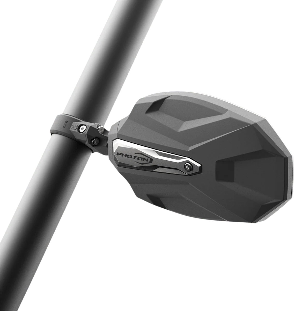 SEIZMIK Mirror - Photon - Side View - Oval - Black/Silver - 2" 56-18108 - Image 2