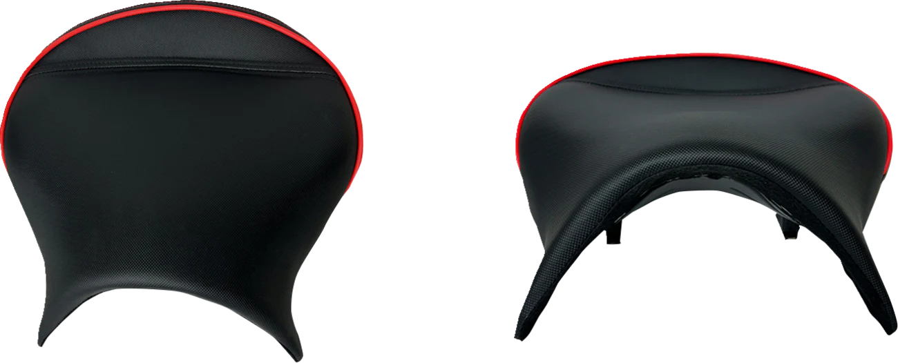 SHOW CHROME Ryker Combat Seat - Black w/ Red Trim - Can-Am Ryker 41-429 - Image 4