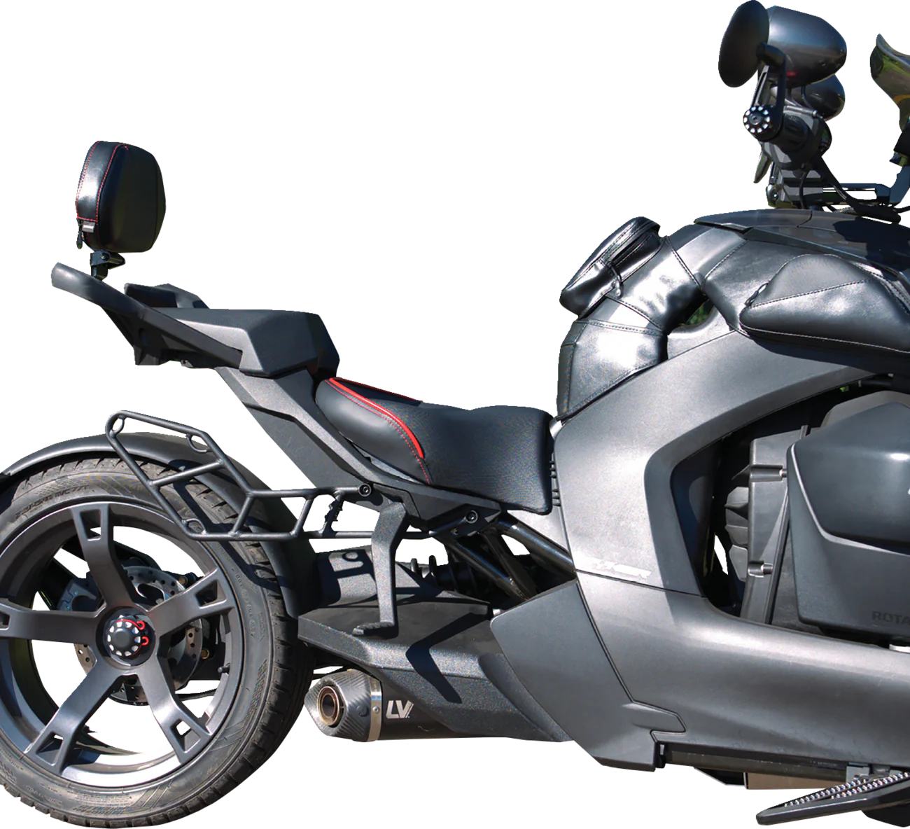 SHOW CHROME Ryker Combat Seat - Black w/ Red Trim - Can-Am Ryker 41-429 - Image 8