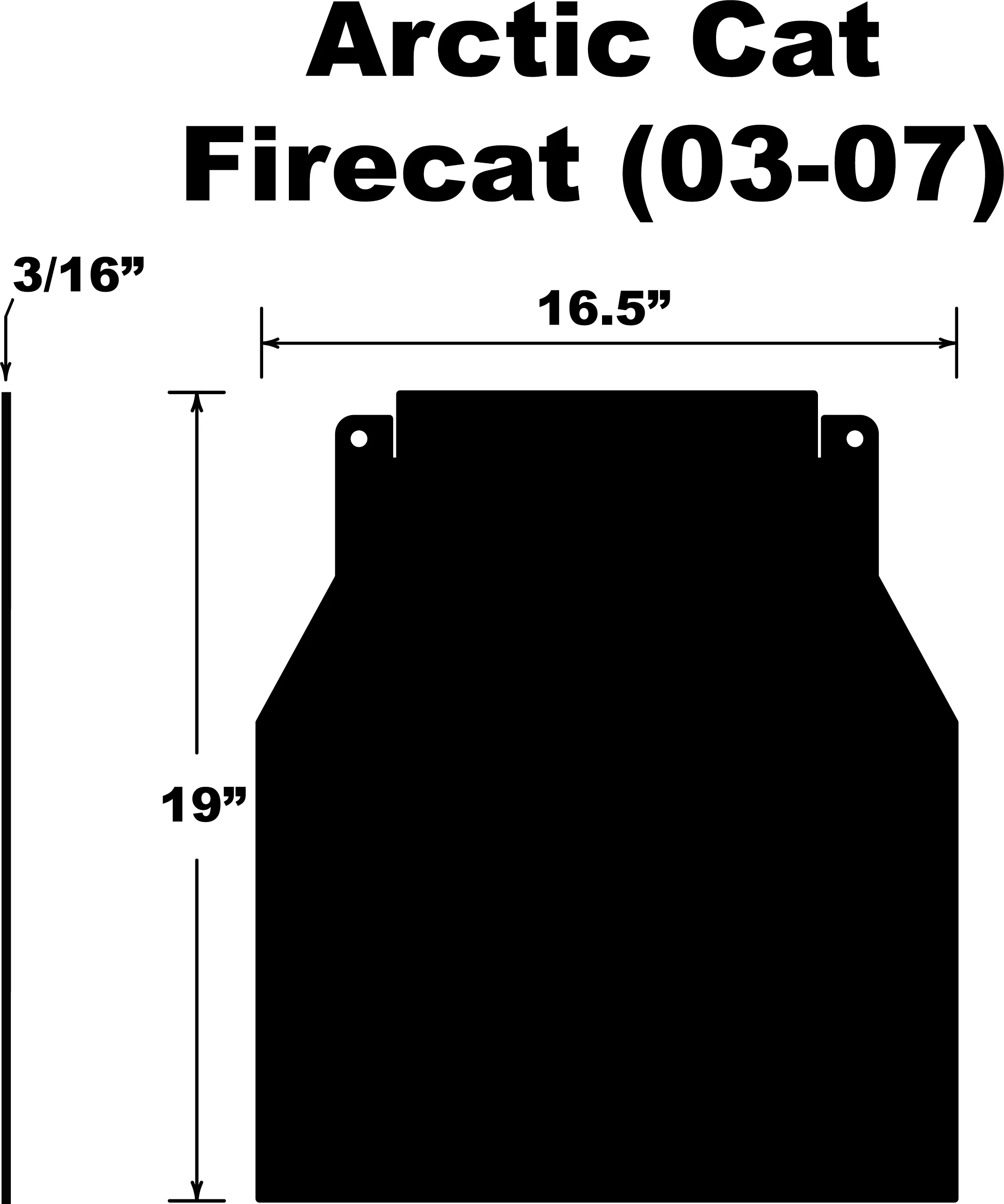 Snowflap  Arctic Cat Firecat/Sabercat 03 07