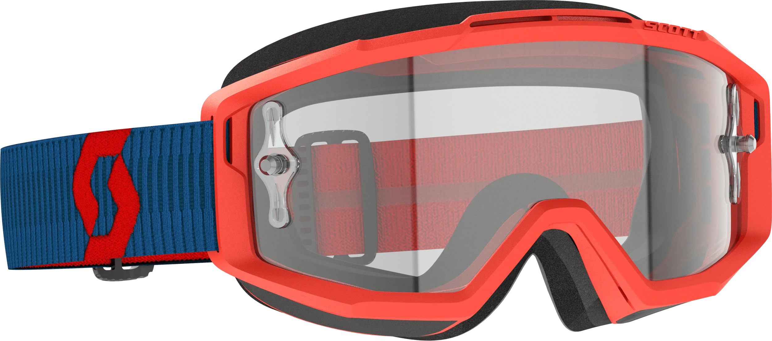 Split Otg Goggle Drk Blue/Neon Rd Clear Works
