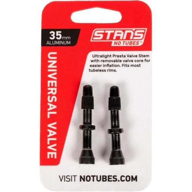 Stans - NoTubes Alloy Valve Stems - Black - 35mm - Image 3