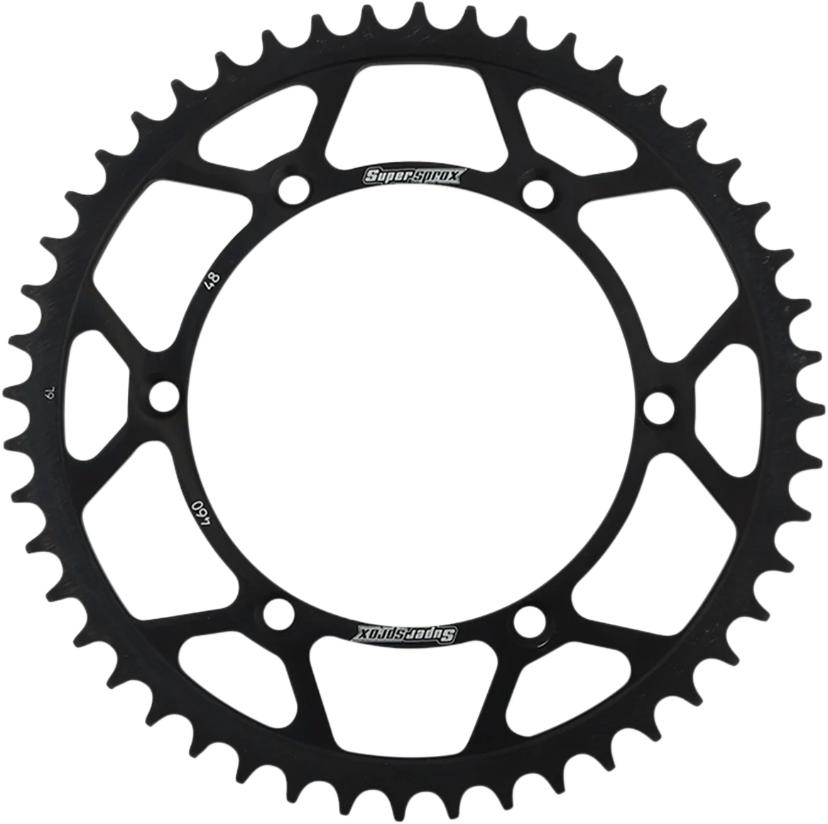 SUPERSPROX Steel Rear Sprocket - 48 Tooth RFE-460-48-BLK