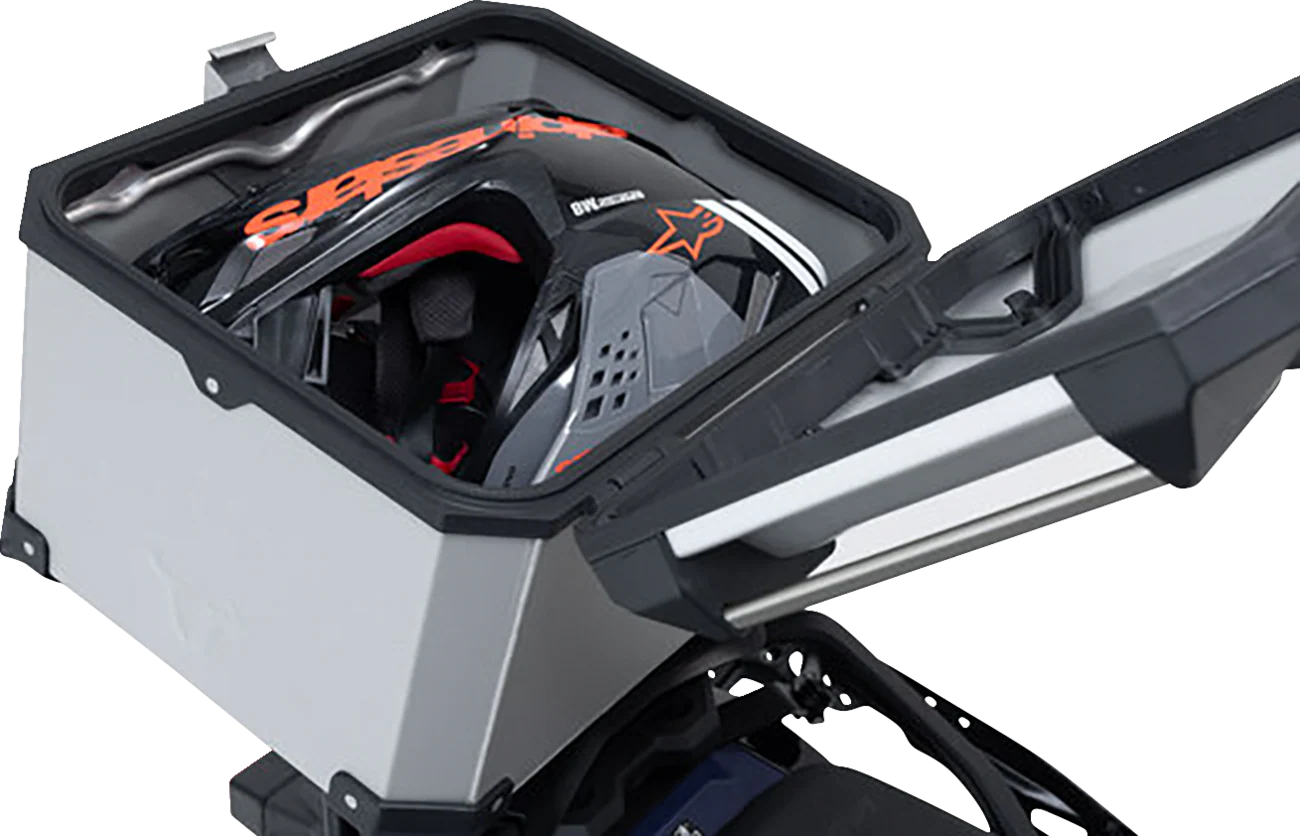 SW-MOTECH TRAX ADV Top Case System - Silver - Aprilia Tuareg 660 '22-'24 GPT.13.849.70000/S - Image 2