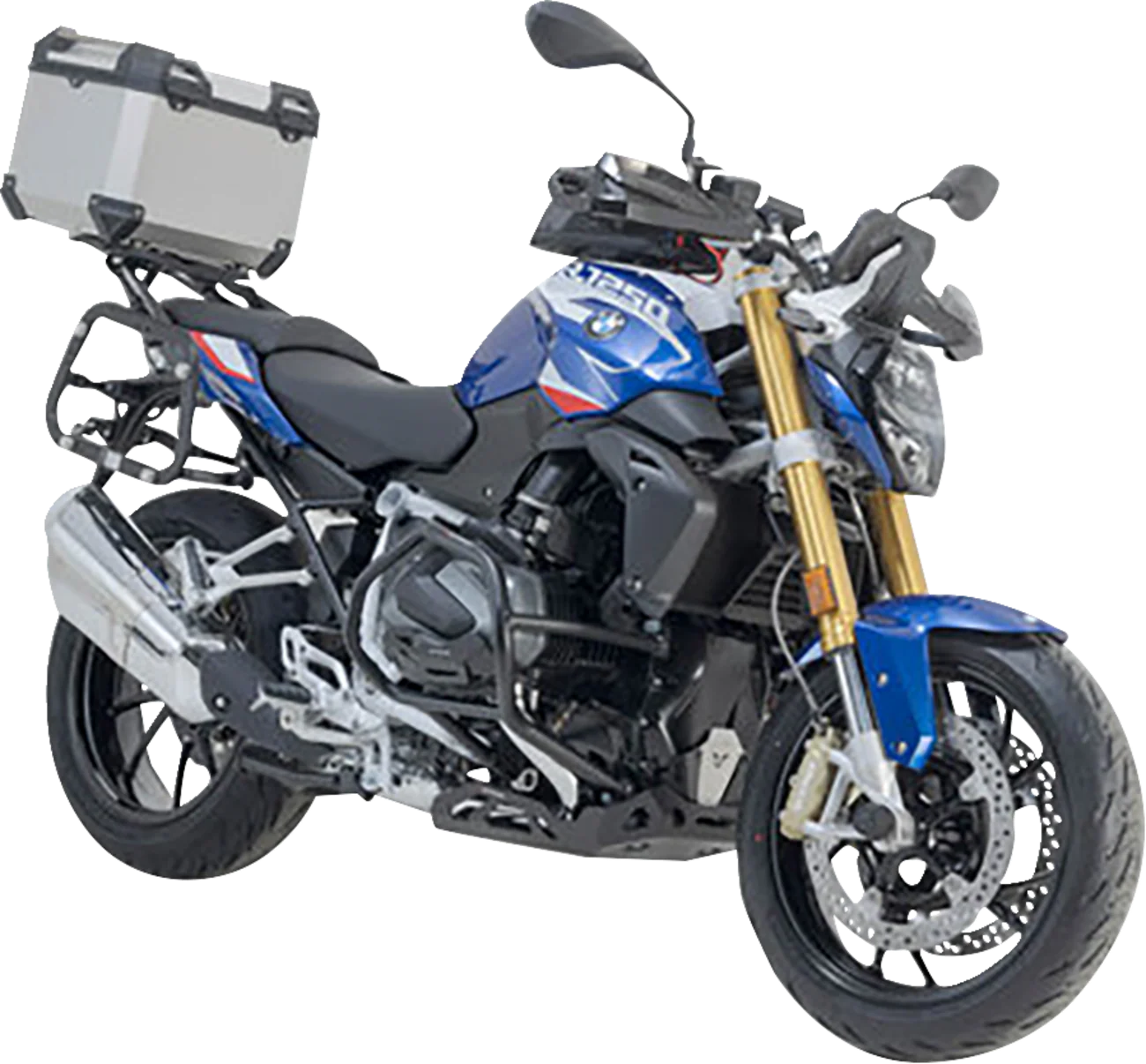 SW-MOTECH TRAX ADV Top Case System - Silver - BMW R1200/R1250 '14-'24 GPT.07.573.70000/S