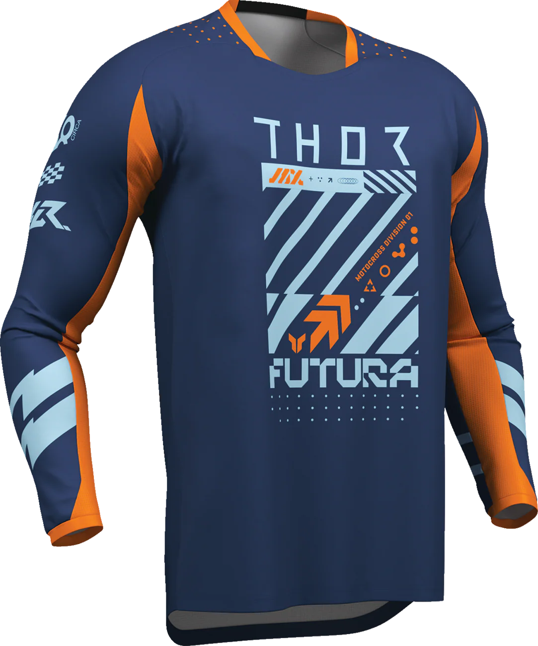 THOR 28103897Futura Jersey - Navy/Orange - 2XL 2910-8428