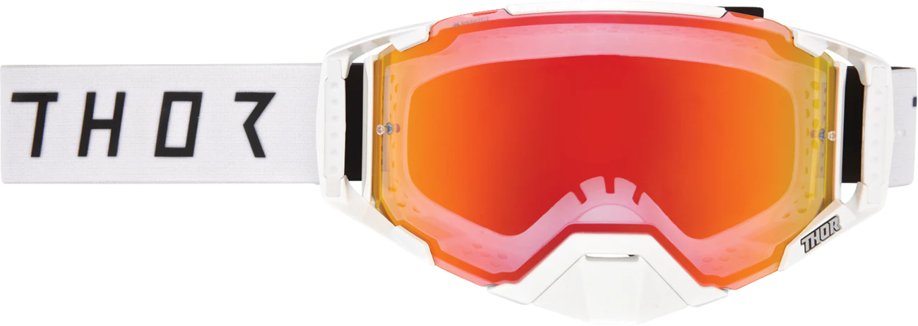 THOR Ascend LTD Goggle - Synth - White - Lemon/Red-Orange Mirror Lens 26014025