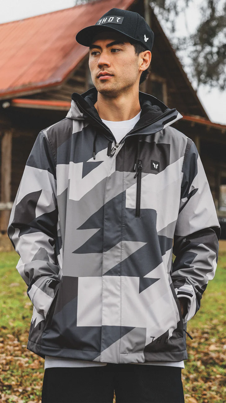 THOR Brave Tour Jacket - Gray/Black Camo - 2XL 2920-0865 - Image 4
