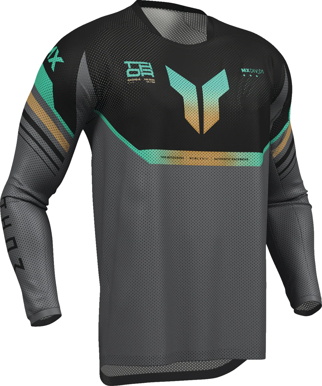 THOR Launchmode Air Raptor Jersey - Black/Charcoal - Medium 2910-8431