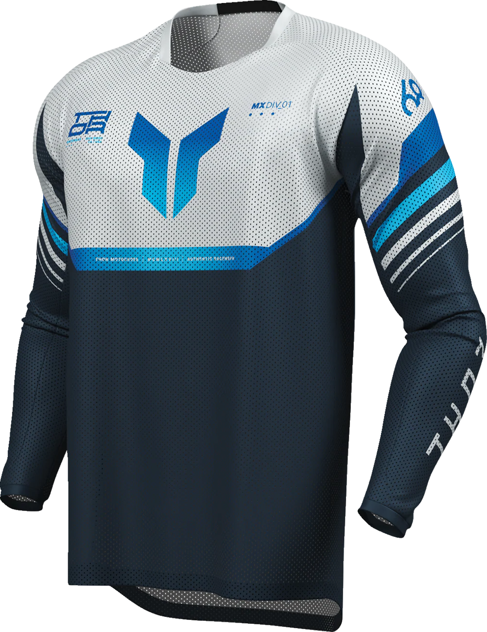 THOR Launchmode Air Raptor Jersey - Midnight/Gray - XL 2910-8439 - Image 3
