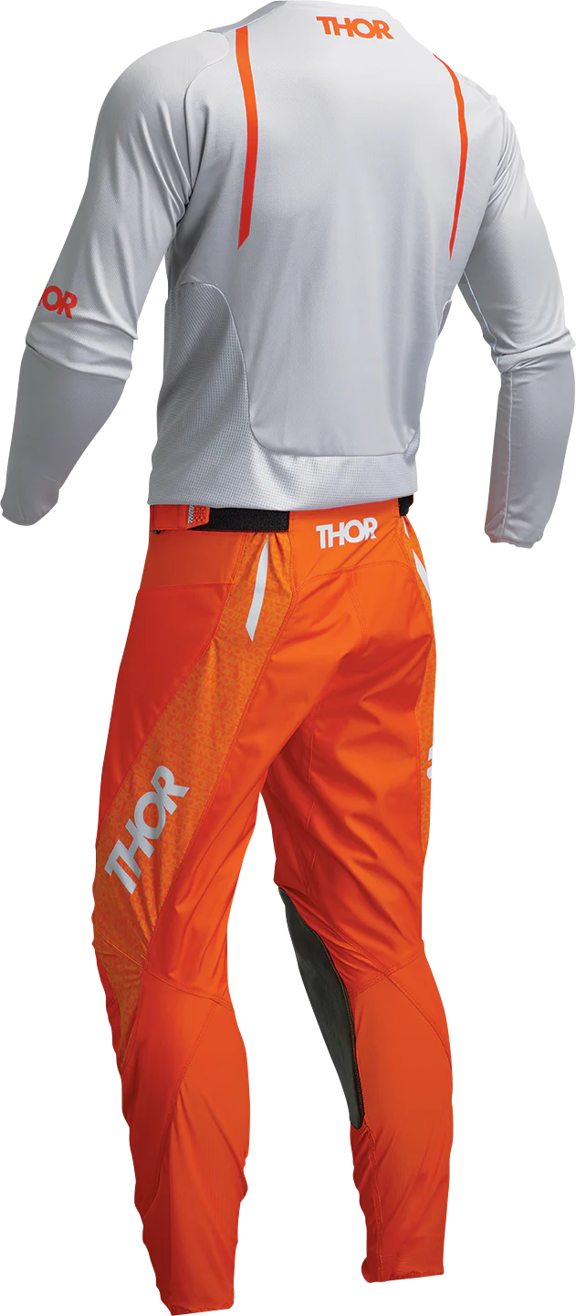 Thor Pulse Mono Jersey - Gray/Orange - Large 2910-7111 - Image 4
