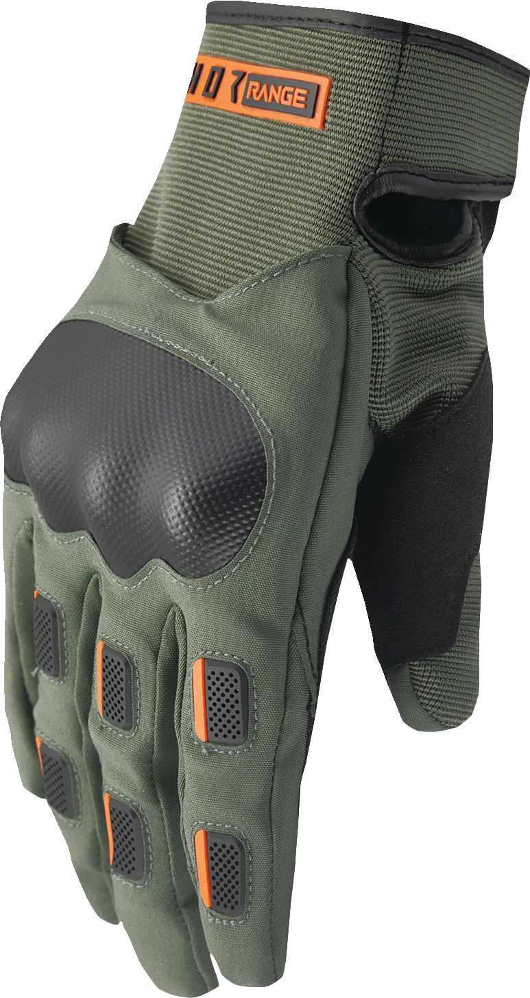 THOR Range Gloves - Army/Orange - XS 3330-8263