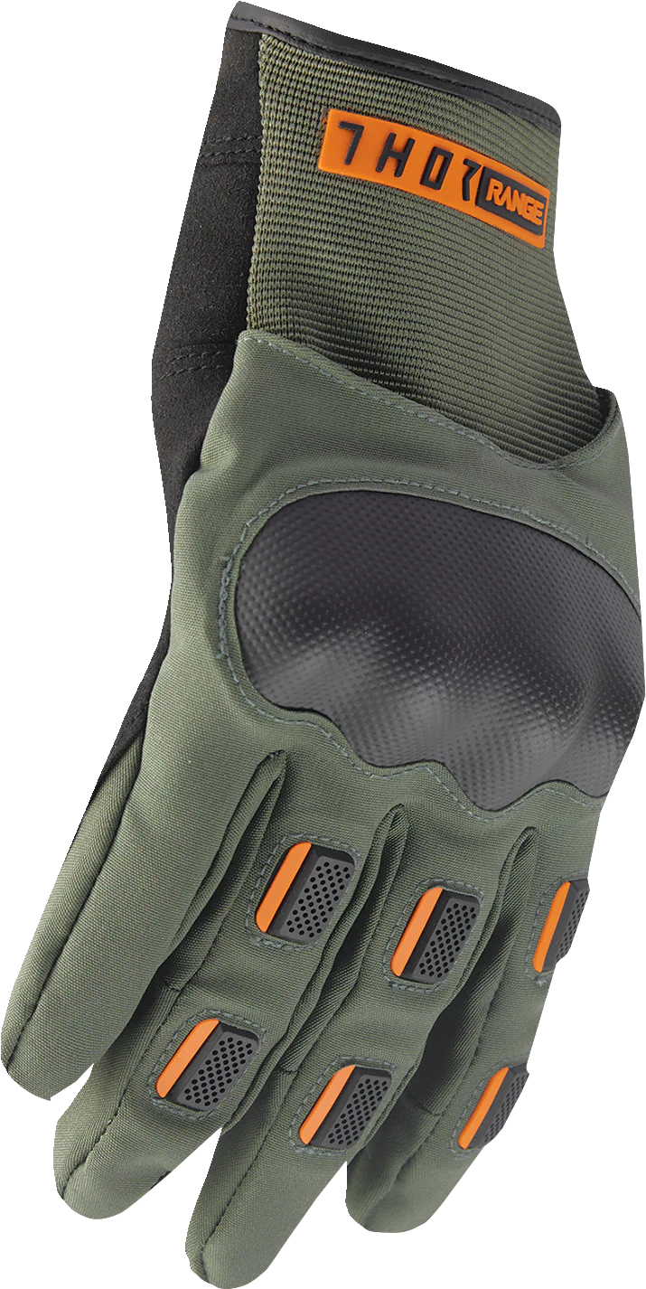 THOR Range Gloves - Army/Orange - XS 3330-8263 - Image 3