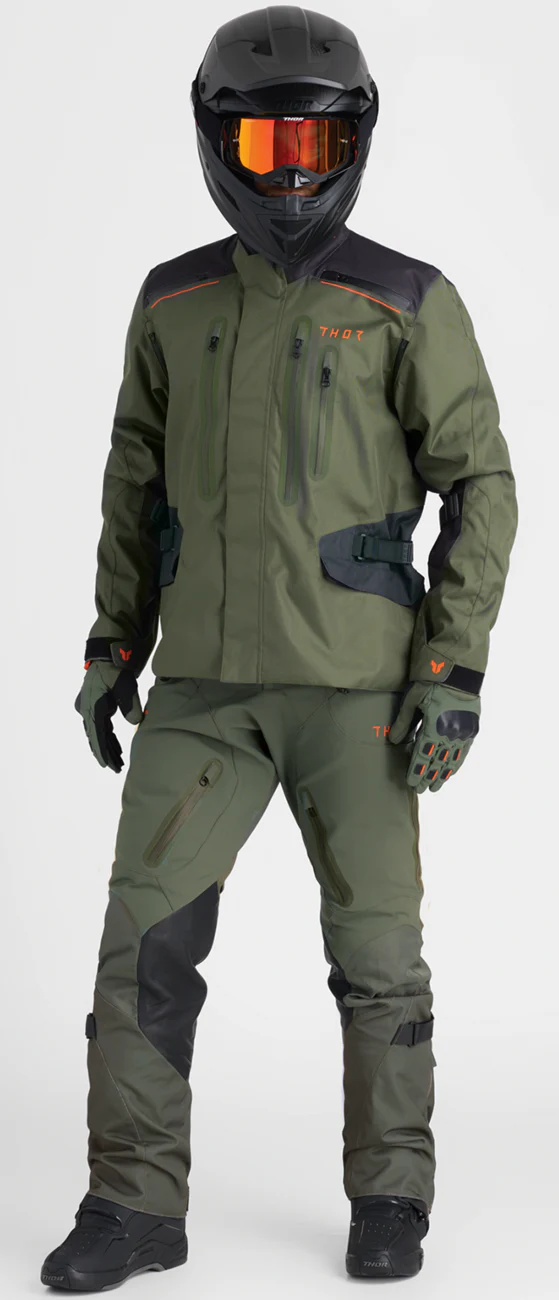 THOR Range Gloves - Army/Orange - XS 3330-8263 - Image 5
