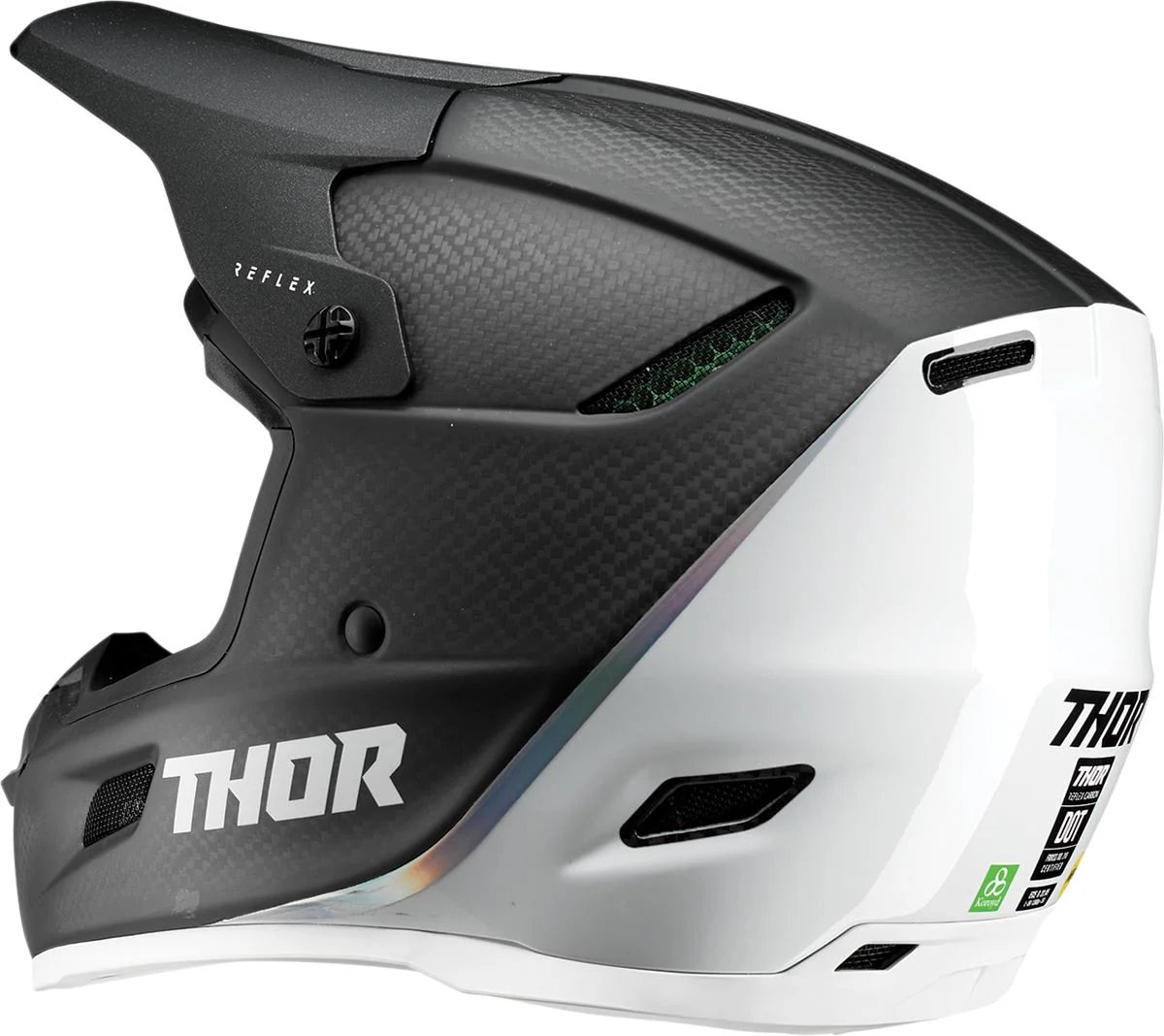 Thor Reflex Helmet - Polar - Carbon/White - Image 3