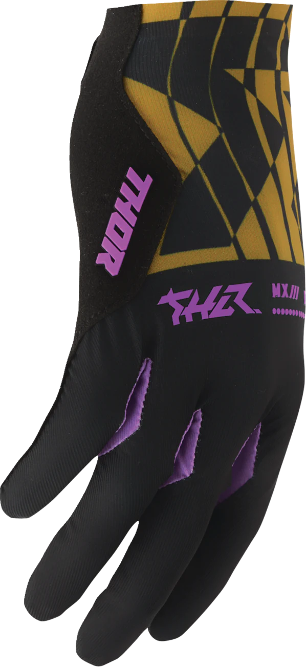 THOR Sportmode Mind Control Gloves - Black/Caramel - Large 3330-8570 - Image 2