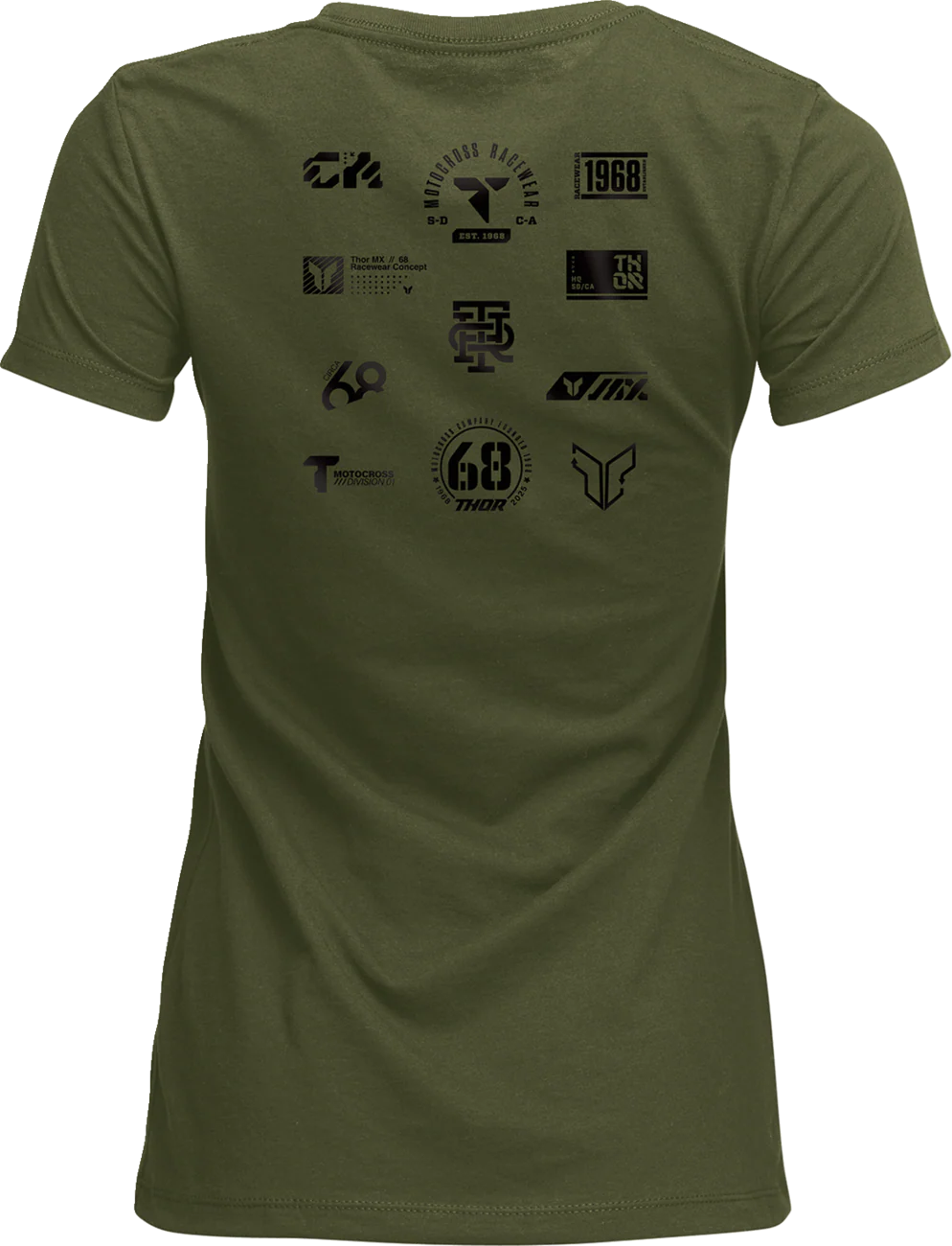 THOR Women's Patched Up T-Shirt - Military Green - Large 3031-4336 - Image 2