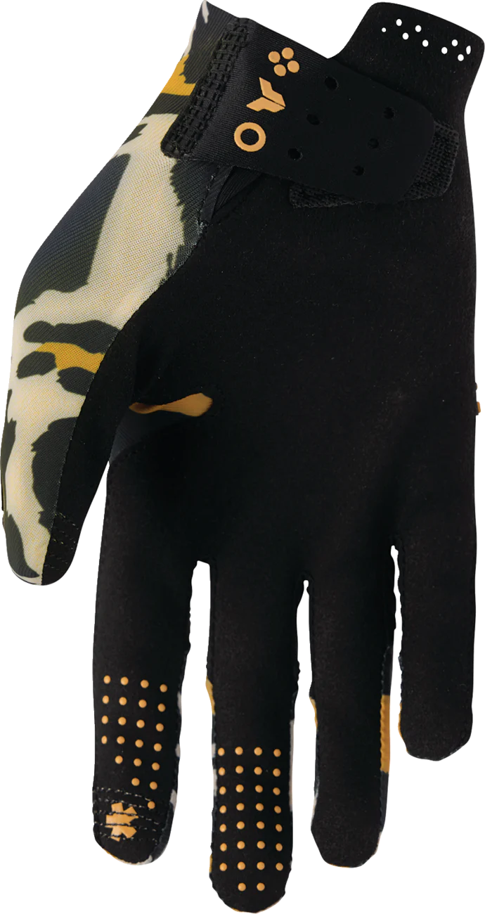 THOR Women's Sportmode Cheetah Gloves - Tan/Black - Medium 3331-0309 - Image 2