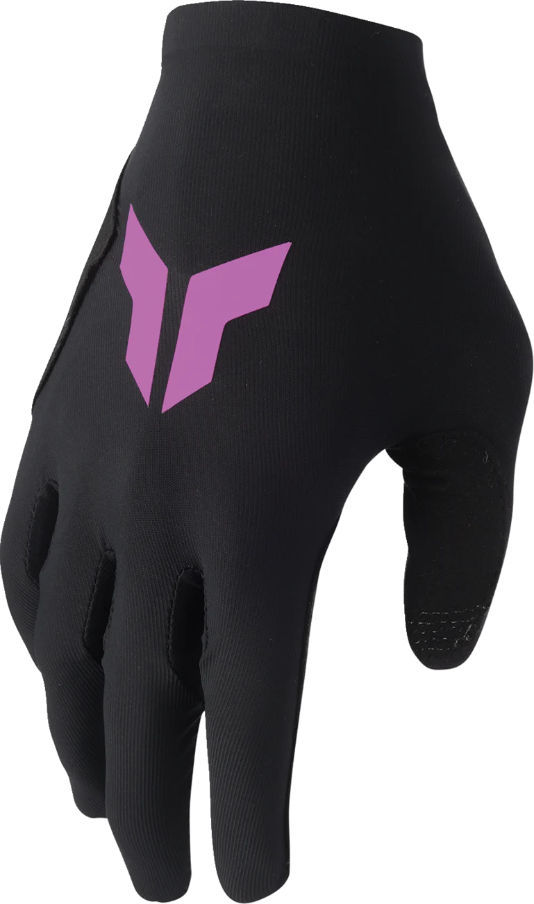THOR Women's Sportmode Iconic Gloves - Black/Orchid - Medium 3331-0285