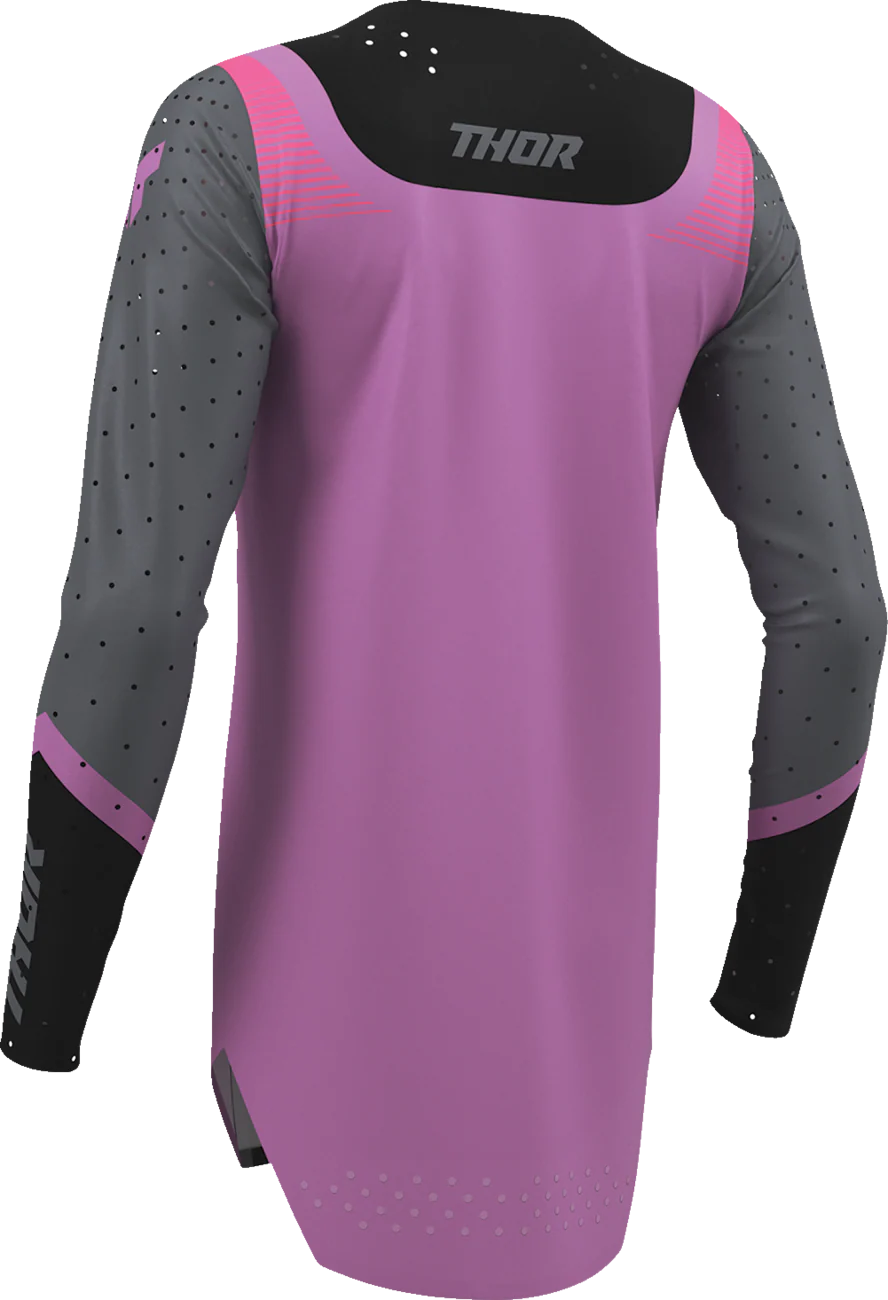 THOR Women's Sportmode Velocity Jersey - Black/Orchid - Small 2911-0331 - Image 2