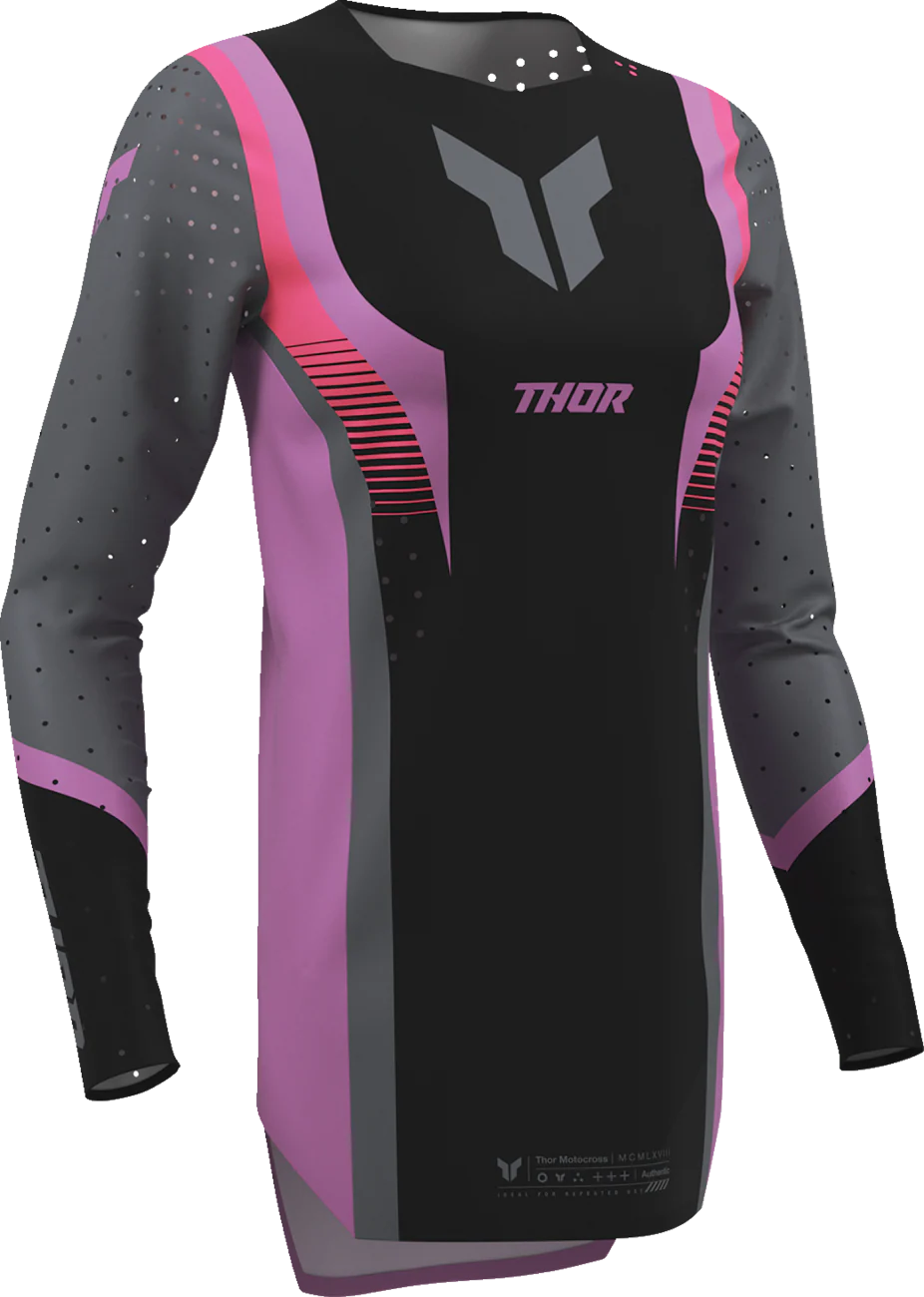 THOR Women's Sportmode Velocity Jersey - Black/Orchid - XS 2911-0330