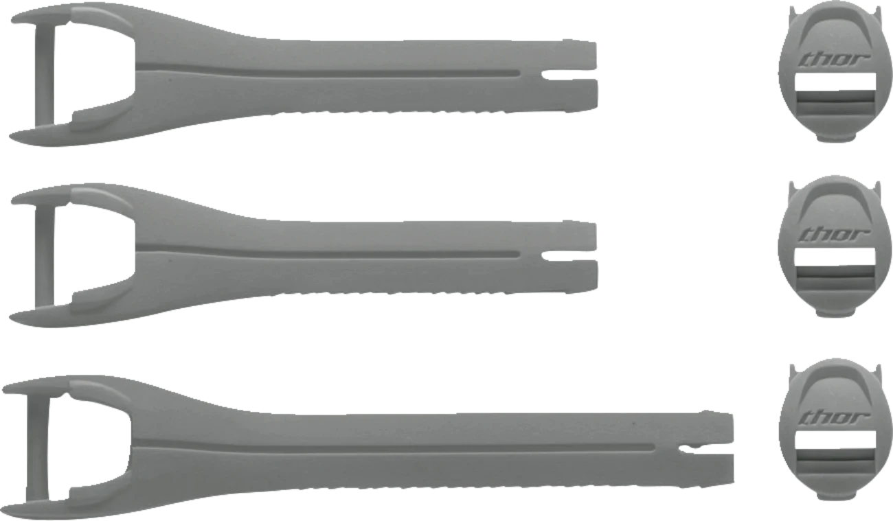 THOR Youth Blitz XR Boots Strap Kit - Gray/Charcoal 3430-1047