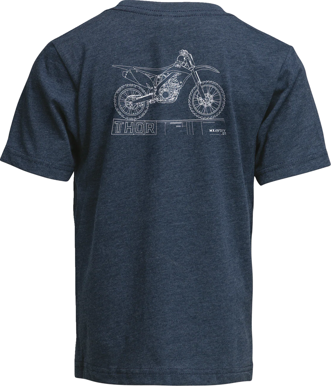 THOR Youth Blueprint T-Shirt - Navy - XL 3032-3875 - Image 2