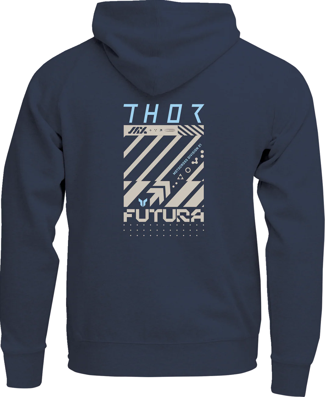 THOR Youth Futura Pullover Hoodie - Navy - Small 3052-0714 - Image 2